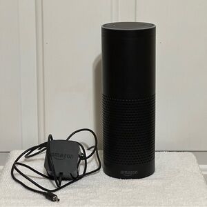 Black Amazon Echo SK705DI 1st Gen Smart‎ Speaker With Alexa Includes Power Cord